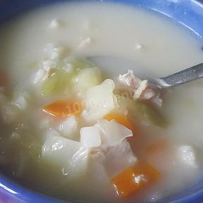 Суп с плавленным сыром