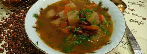 рассольник с фасолью. Шаг 12