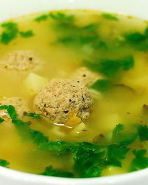 Рассольник с фрикадельками