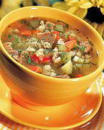 Рассольник с говядиной в мультиварке