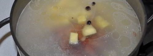 рассольник с копченостями. Шаг 4