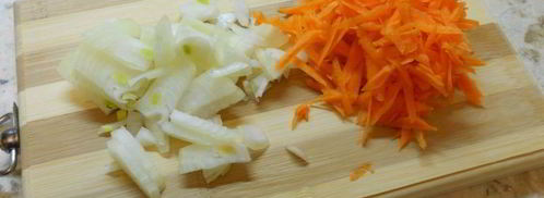 рассольник с курицей и пшеном в мультиварке. Шаг 2