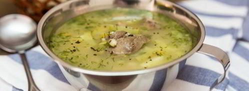 рассольник с перловкой и солеными огурцами на баранине. Шаг 16