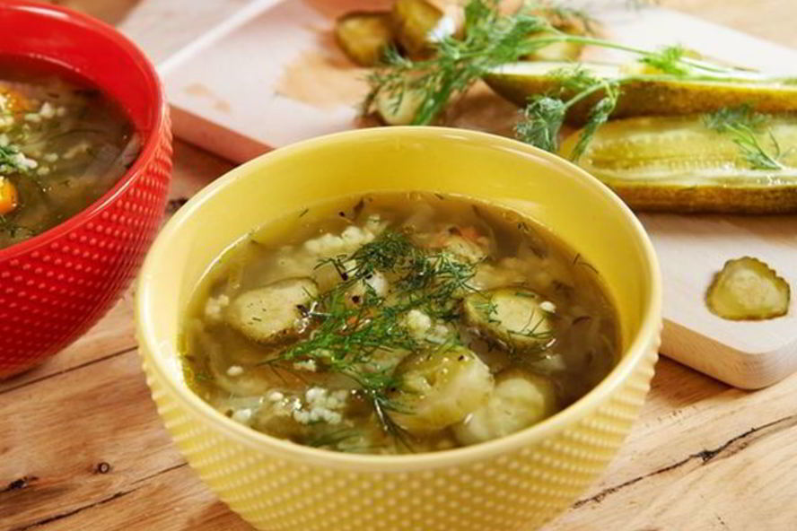 Рецепт рассольника с пшеном