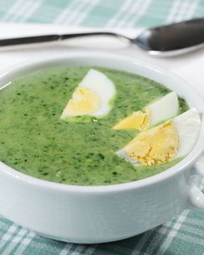 Летние зеленые щи