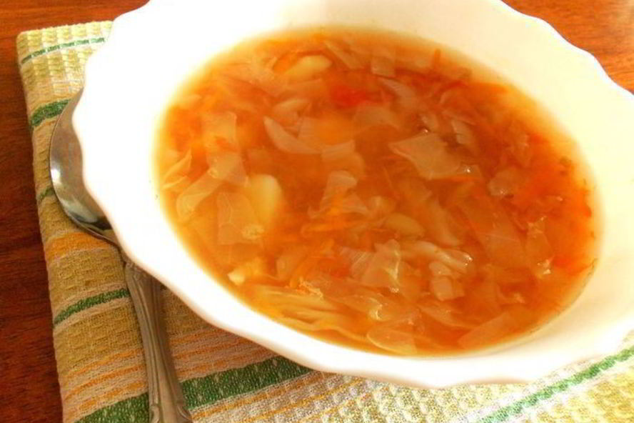 Рецепт постных щей без масла
