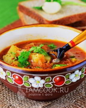 Постные щи из квашеной капусты