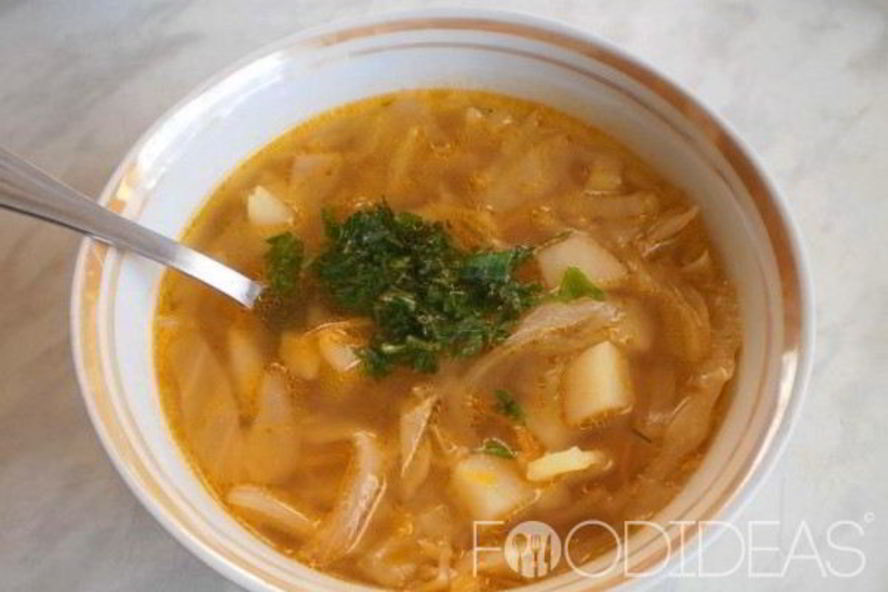 Рецепт постных щей из свежей капусты