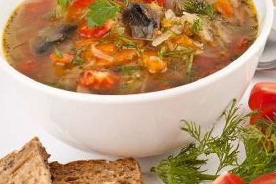 Рецепт русских щей с грибами