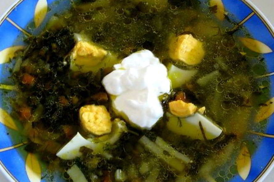 Рецепт щей из шпината