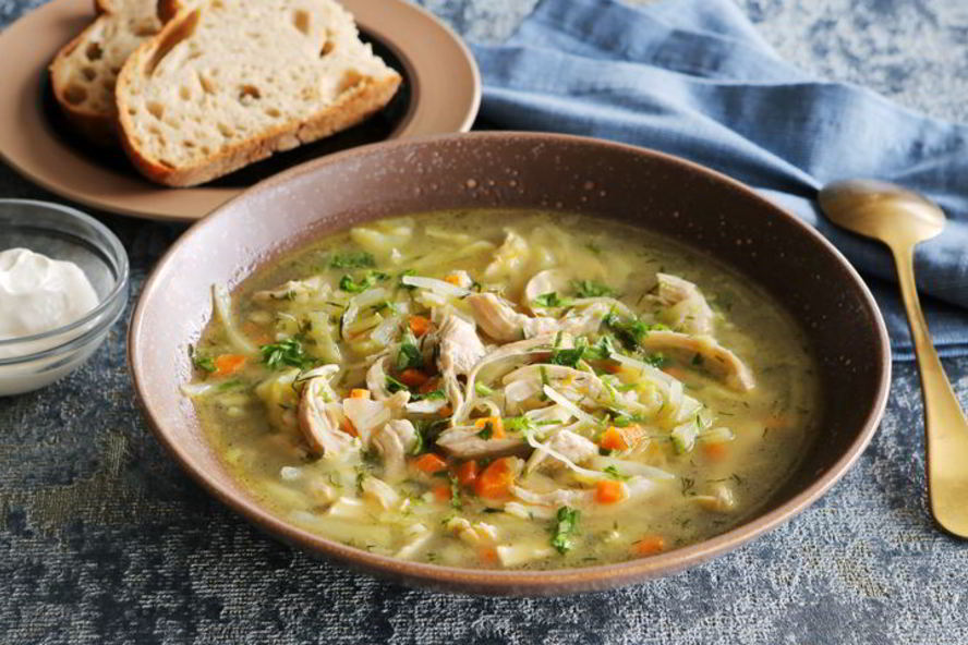 Рецепт щей из свежей капусты на курином бульоне