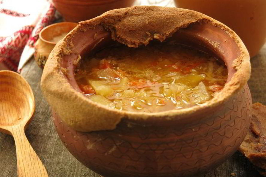 Рецепт щей на утином бульоне в горшочке