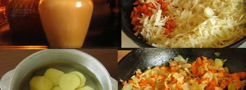 щи на утином бульоне в горшочке. Шаг 3