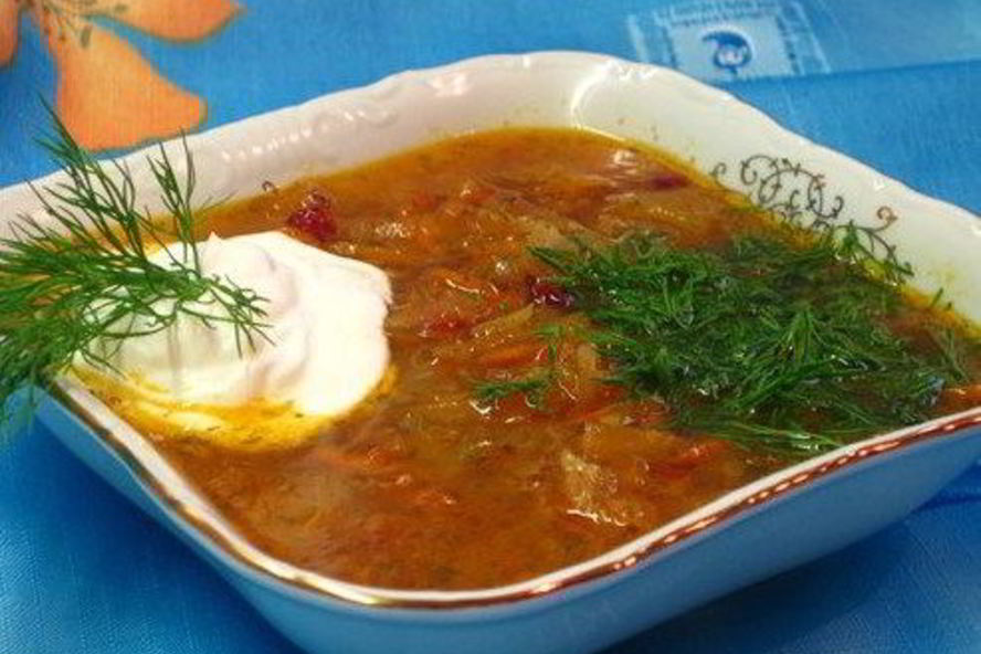 Рецепт щей с квашеной капустой и мятой картошкой