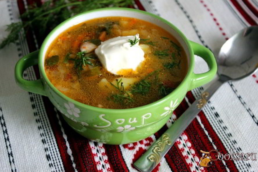 Рецепт щей с мангольдом на курином бульоне