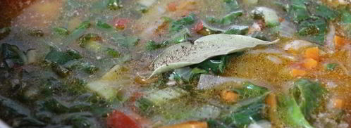 щи с мангольдом на курином бульоне. Шаг 9