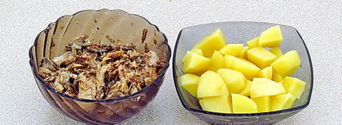 щи с рыбными консервами. Шаг 6