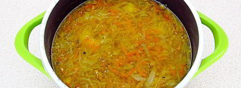 щи с рыбными консервами. Шаг 10