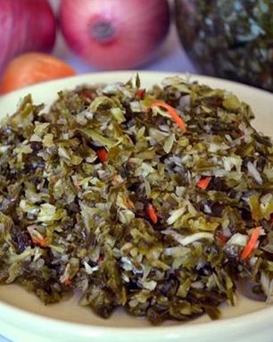 Зеленые щи из капусты на зиму