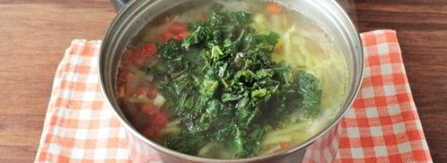 зеленые щи с капустой и крапивой. Шаг 10