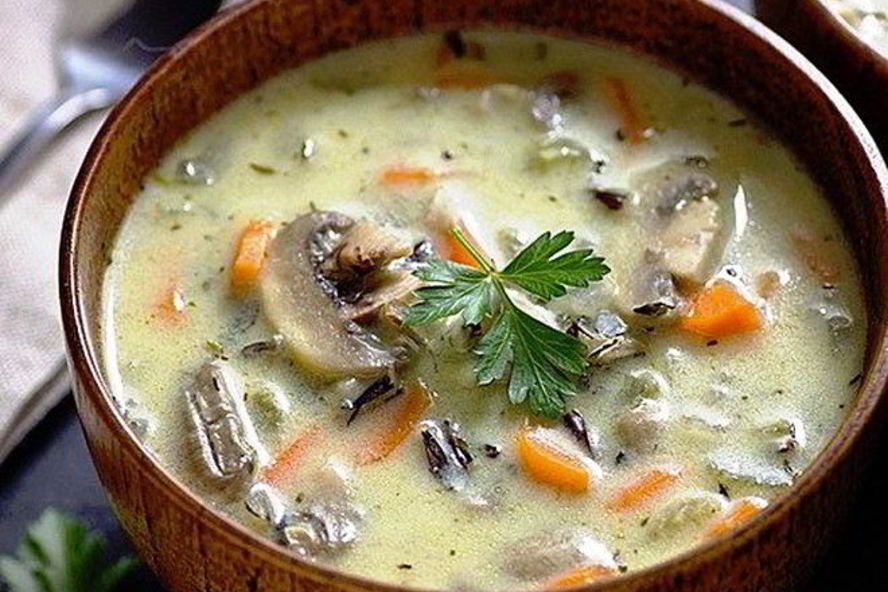 Рецепт сливочного супа с грибами в мультиварке