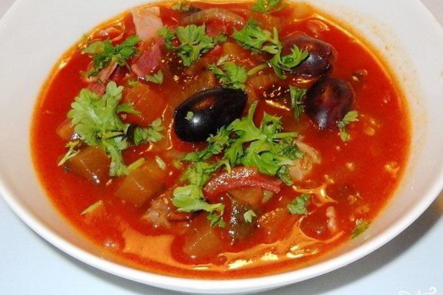 Рецепт диетической солянки