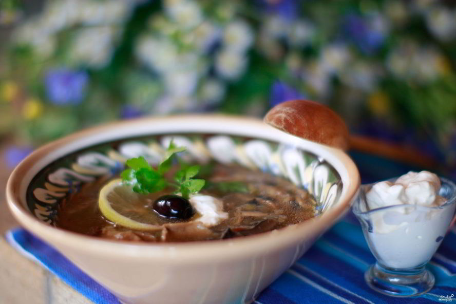 Рецепт грибной солянки с капустой