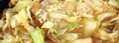 грибная солянка с рисом и капустой. Шаг 7