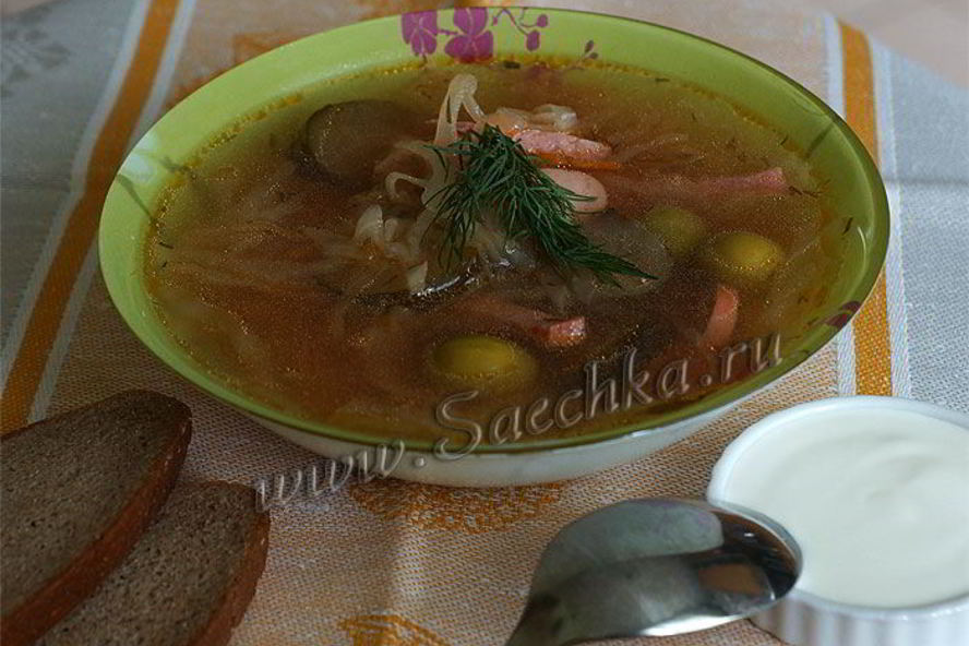 Рецепт сборной солянки