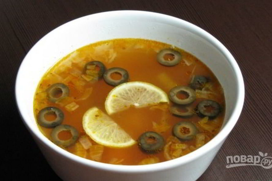 Рецепт солянки из колбасы