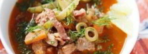 солянка на бульоне из говядины. Шаг 8