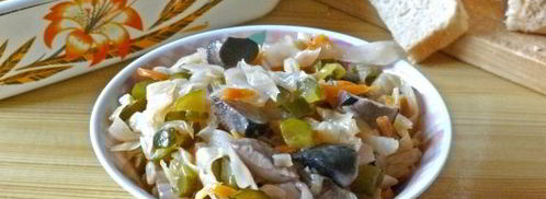 солянка овощная с маринованными подосиновиками. Шаг 14