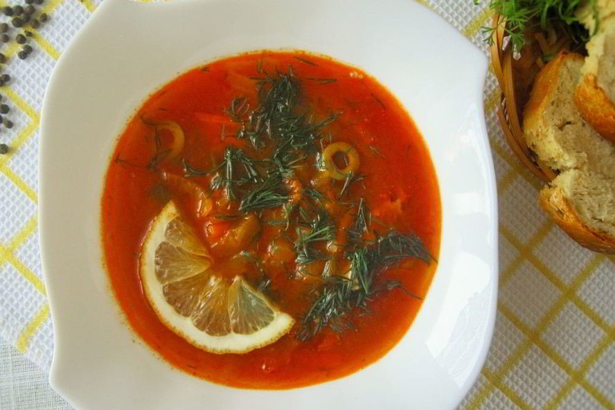 Рецепт солянки рыбной