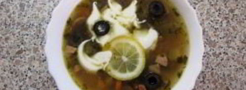 солянка с маслинами и лимоном. Шаг 8