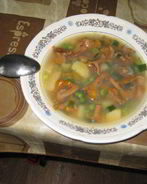 Суп грибной с лисичками