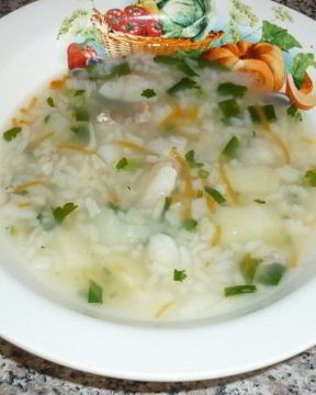 Суп из филе трески