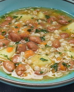 Суп из консервированной фасоли