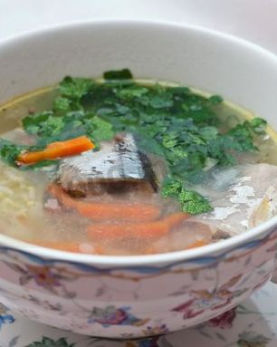 Суп из рыбных консервов сайра