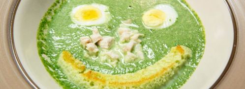 суп из шпината улыбка. Шаг 3