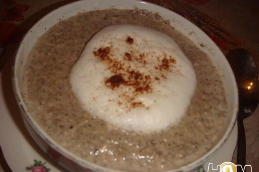 Рецепт грибного супа-пюре капучино