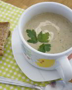 Грибной суп пюре с тахиной без масла