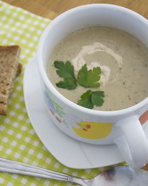 Грибной суп пюре с тахиной без масла