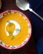 Морковный суп-пюре с фенхелем