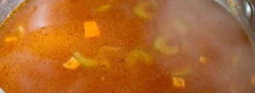 острый суп-пюре из фасоли с авокадо. Шаг 7