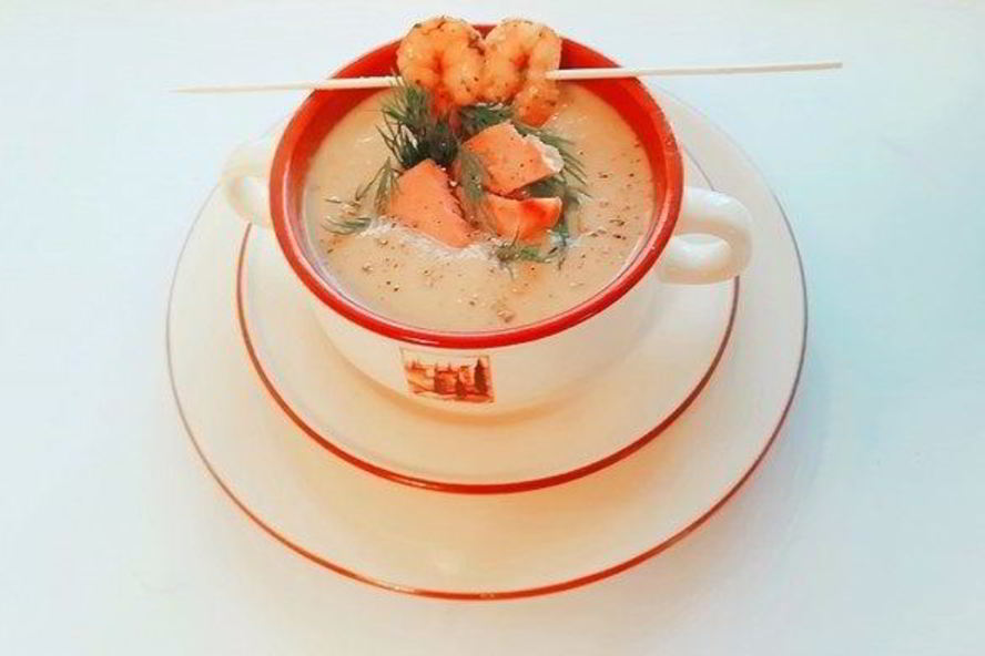 Рецепт овощного супа-пюре с тунцом