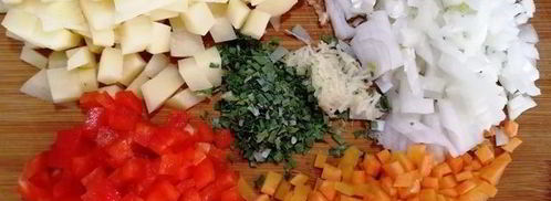 овощной суп-пюре с тунцом. Шаг 2