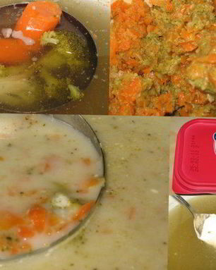 Суп-пюре из брокколи с морковью