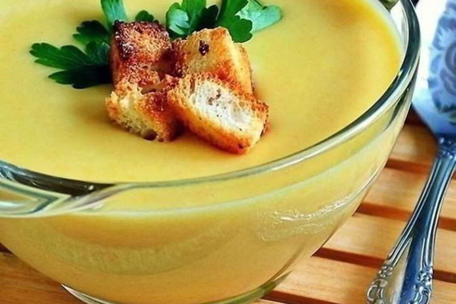 Рецепт супа-пюре из кабачков с плавленым сыром