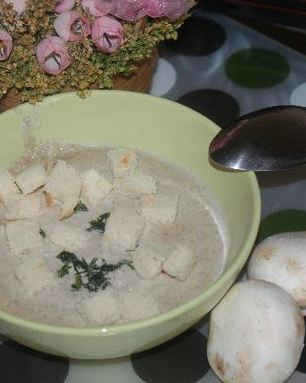 Суп-пюре из шампиньонов