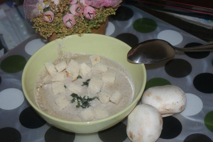 Рецепт супа-пюре из шампиньонов